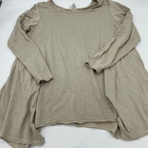 Knox Rose Asymmetrical Beige Tunic Long Sleeve Women’s 2XL